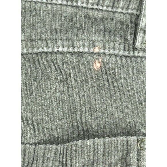 Monet Skateboard Pants Mens 28 Baggy Green Corduroy Cropped Carpenter Flaws - Picture 16 of 16